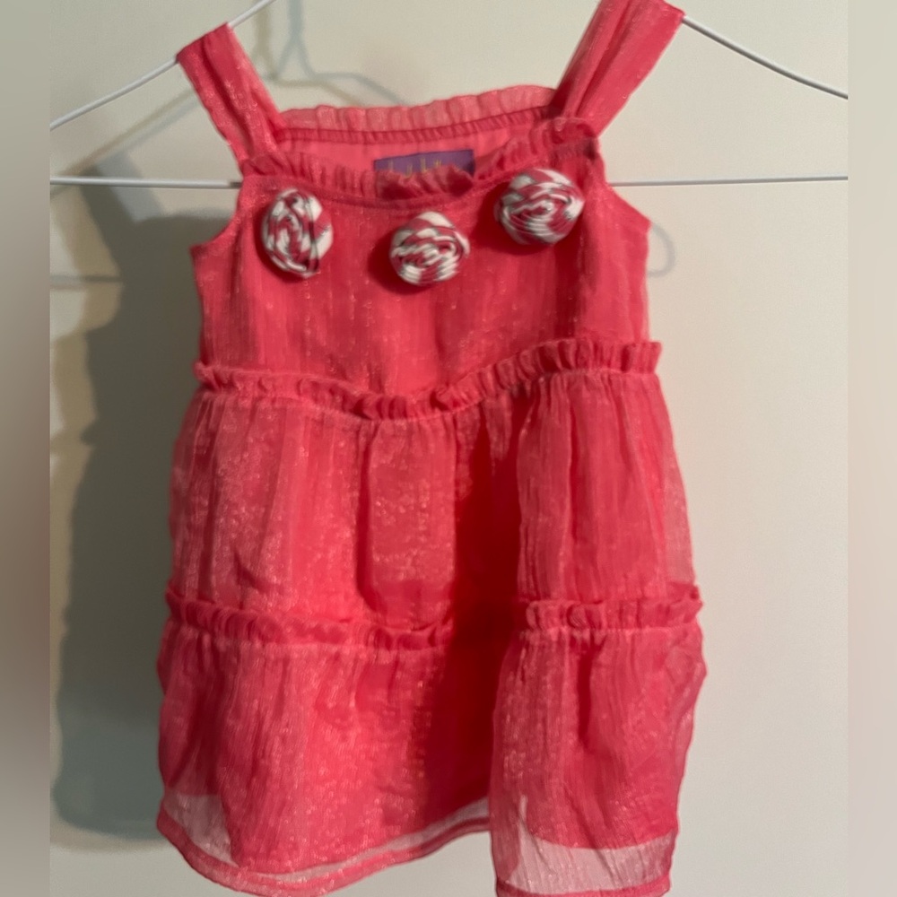 Nicole Miller little girls dress in size 12M. Good used condition. Lined.